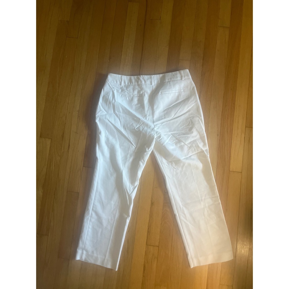 Apt. 9 Torie White Dress Pants Womens 8PS Petite Straight Leg Stretch Trousers - Picture 3 of 4